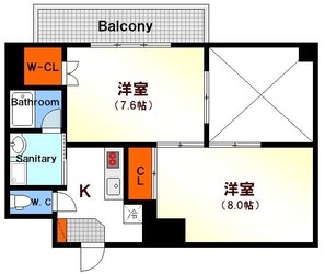 稲荷町駅 徒歩4分 10階の物件間取画像